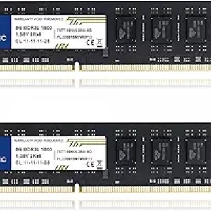 Timetec 16GB DDR3 1600MHz Desktop RAM Kit - 2x8GB PC3-12800 Memory