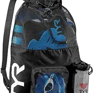 TYR Big Mesh Mummy 40L Swim Backpack - Gym & Workout Gear Storage
