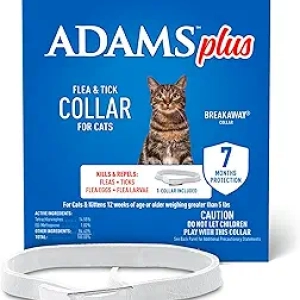 ADAMS Plus Flea & Tick Collar for Cats - 7 Month Protection