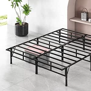 Sleep Master Queen Metal Bed Frame - DIY Smart Platform with Under-Bed Storage