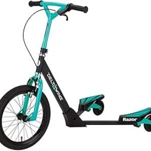 Razor DeltaWing 3-Wheel Scooter - Black/Mint Green Drift Trike