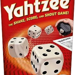Yahtzee Classic Dice Game for Family Game Night - Fast-Paced Strategy Games for Kids, Teens & Adults