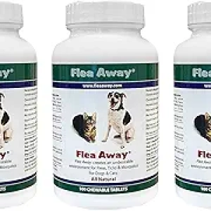 Flea Away All Natural Flea & Tick Prevention for Dogs & Cats - 300 Tablets