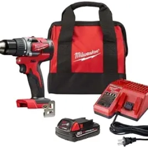 Milwaukee M18 18V Cordless Drill Driver 1/2" Compact Kit 2606-21CT