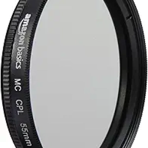 Amazon Basics 55mm Circular Polarizer Camera Lens Filter