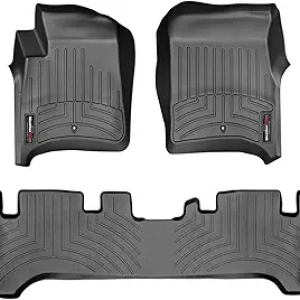 WeatherTech Custom Fit FloorLiners for Lexus LX & Toyota Land Cruiser 1st & 2nd Row