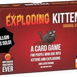 Exploding Kittens Card Game - 2-5 Players Party Game for Kids & Adults