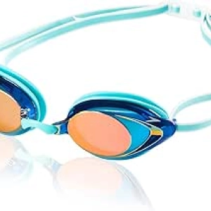 Speedo Women's Mirrored Vanquisher 2.0 Swim Goggles - Anti-Glare & Anti-Fog