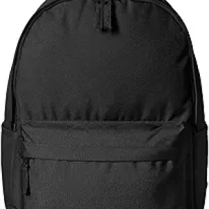 Amazon Basics Black School Backpack - Durable, Comfortable & Versatile