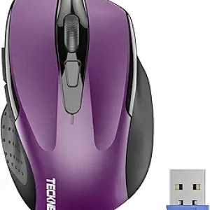 TECKNET Wireless Mouse 2.4G - Ergonomic Optical Mouse with 24-Month Battery