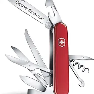 Victorinox Huntsman Swiss Army Knife - 15 Functions, Wood Saw & Scissors