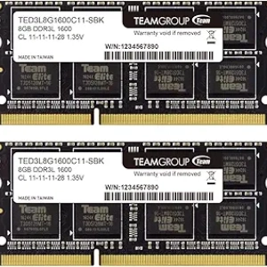 TEAMGROUP Elite DDR3L 16GB Laptop RAM Kit 1600MHz - SODIMM Memory Upgrade