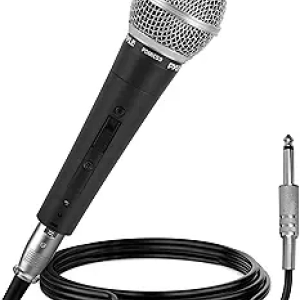 Pyle PDMIC59 Professional Dynamic Vocal Microphone - Cardioid Handheld with XLR Cable