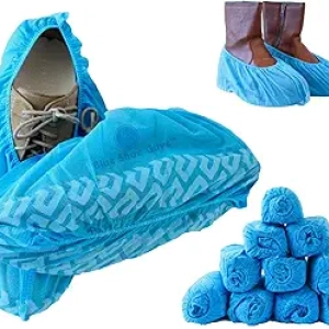 Premium Disposable Boot & Shoe Covers | 100 Pack | Non-Slip, Water Resistant & Recyclable