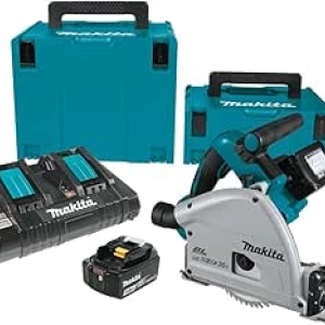 Makita 36V Brushless Cordless Plunge Circular Saw - XPS01PTJ Kit with 5.0Ah Batteries