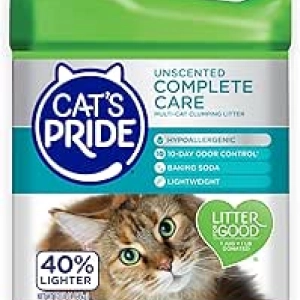 Cat's Pride Premium Lightweight Clumping Litter - 10 Days Odor Control, Hypoallergenic