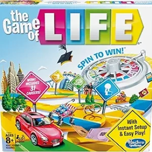 The Game of Life Board Game for Kids Ages 8+ | 31 Careers & Adventures | Family Games 2-4 Players