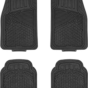 Universal Trim-to-Fit Heavy Duty PVC Car Floor Mats | All-Weather Protection for SUVs & Trucks