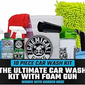 Chemical Guys 10-Piece Car Wash Kit with Foam Gun & Garden Hose Connection