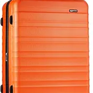 Amazon Basics 30" Hardside Large Checked Luggage - Expandable Orange Suitcase