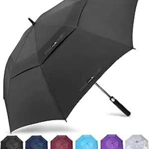 ZOMAKE 62 Inch Windproof Golf Umbrella - Extra Large Double Canopy for Rain & Sports