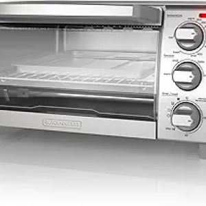 BLACK+DECKER 4-Slice Toaster Oven TO1760SS - Convection, Stainless Steel