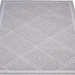 Amazon Basics Cat Litter Box Mat 24x35" - Waterproof Grey