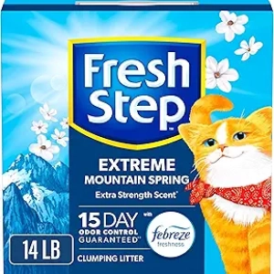 Fresh Step Extreme Clumping Cat Litter with Febreze - 14 lb Mountain Spring