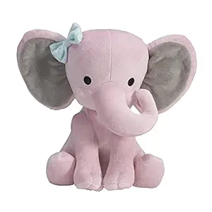 Bedtime Originals Twinkle Toes Pink Elephant Plush - Soft Baby Toy
