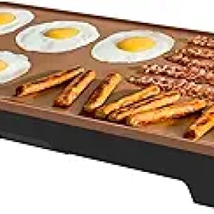 Bella XL Electric Ceramic Titanium Griddle 12" x 22" - Cook 15 Eggs at Once