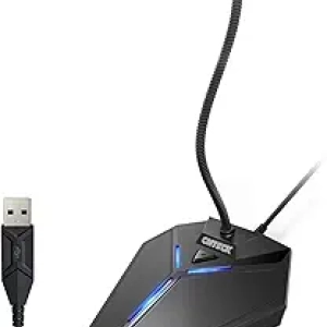 USB Computer Microphone with Noise Cancellation - Plug & Play Condenser Mic for PC, Mac, YouTube, Skype, Gaming
