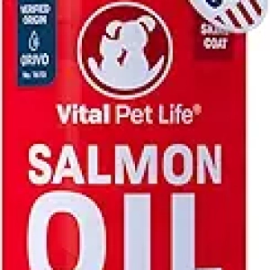 Premium Salmon Oil for Dogs & Cats | Omega 3 Fish Oil Supplement for Healthy Skin & Coat