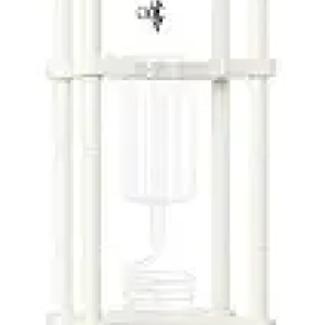 Nispira Cold Brew Drip Tower Coffee Maker - 25 Cup Glass with Wooden Stand