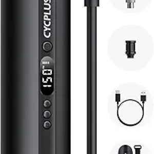 CYCPLUS 150PSI Electric Air Compressor - Portable Bicycle Pump for Cars, Motorcycles & Bikes