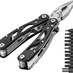 14-in-1 Stainless Steel Multitool Pliers Set with 11 Screwdriver Bits
