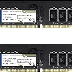 Timetec 32GB DDR4 2666MHz Desktop RAM Kit (2x16GB) - PC4-21300 UDIMM