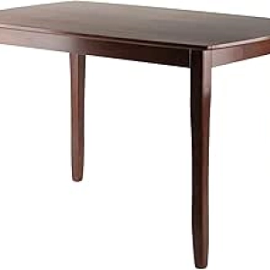 Winsome Inglewood 47" Walnut Dining Table - Modern Design with Curved Sides