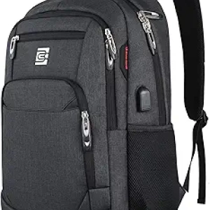 Anti-Theft Laptop Backpack with USB Charging Port - Water Resistant Travel Bag