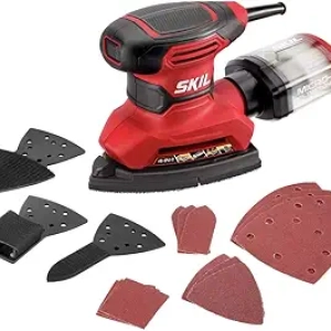 SKIL SR232301 4-in-1 Detail Sander | Corded Multi-Function with Dust Box & Attachments