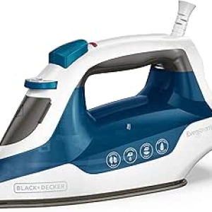 BLACK+DECKER Easy Steam Compact Iron IR06V - Vertical Steam & Non-Stick Soleplate