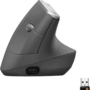 Logitech MX Vertical Ergonomic Wireless Mouse | Reduce Wrist Strain & Fatigue