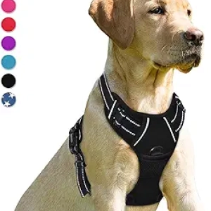 BARKBAY No Pull Dog Harness Large - Front Clip Heavy Duty Reflective