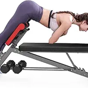 FF Finer Form Adjustable Weight Bench - Full Body Home Gym Equipment