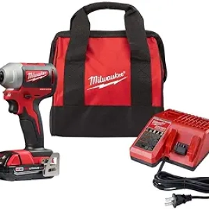 Milwaukee M18 Brushless 1/4" Hex Impact Driver Kit - 1,600 in./lbs Torque