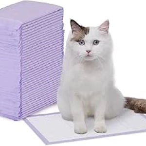 Amazon Basics Cat Litter Pads 40 Count - Odor Control, Universal Fit