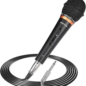 HOTEC Premium Vocal Dynamic Handheld Microphone with XLR Cable & ON/Off Switch