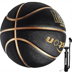 Senston Basketball Size 7 - Outdoor/Indoor Rubber Ball with Pump & Needle