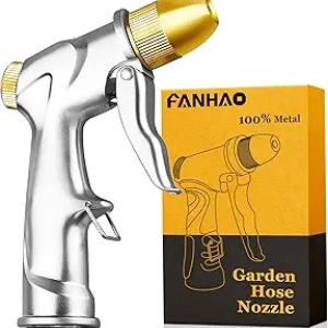 Heavy Duty Metal Garden Hose Nozzle Sprayer - 4 Spray Modes High Pressure