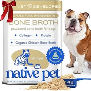 Organic Chicken Bone Broth Powder for Dogs & Cats | Joint Support & Immune Health