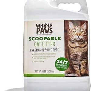 Whole Paws Scoopable Cat Litter 320oz - Hard Clumping, Low Dust Formula